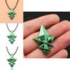 Mushoku Tensei Jobless Reincarnation Green Arrow Cosplay Necklace Alloy Pendant For Anime Fans