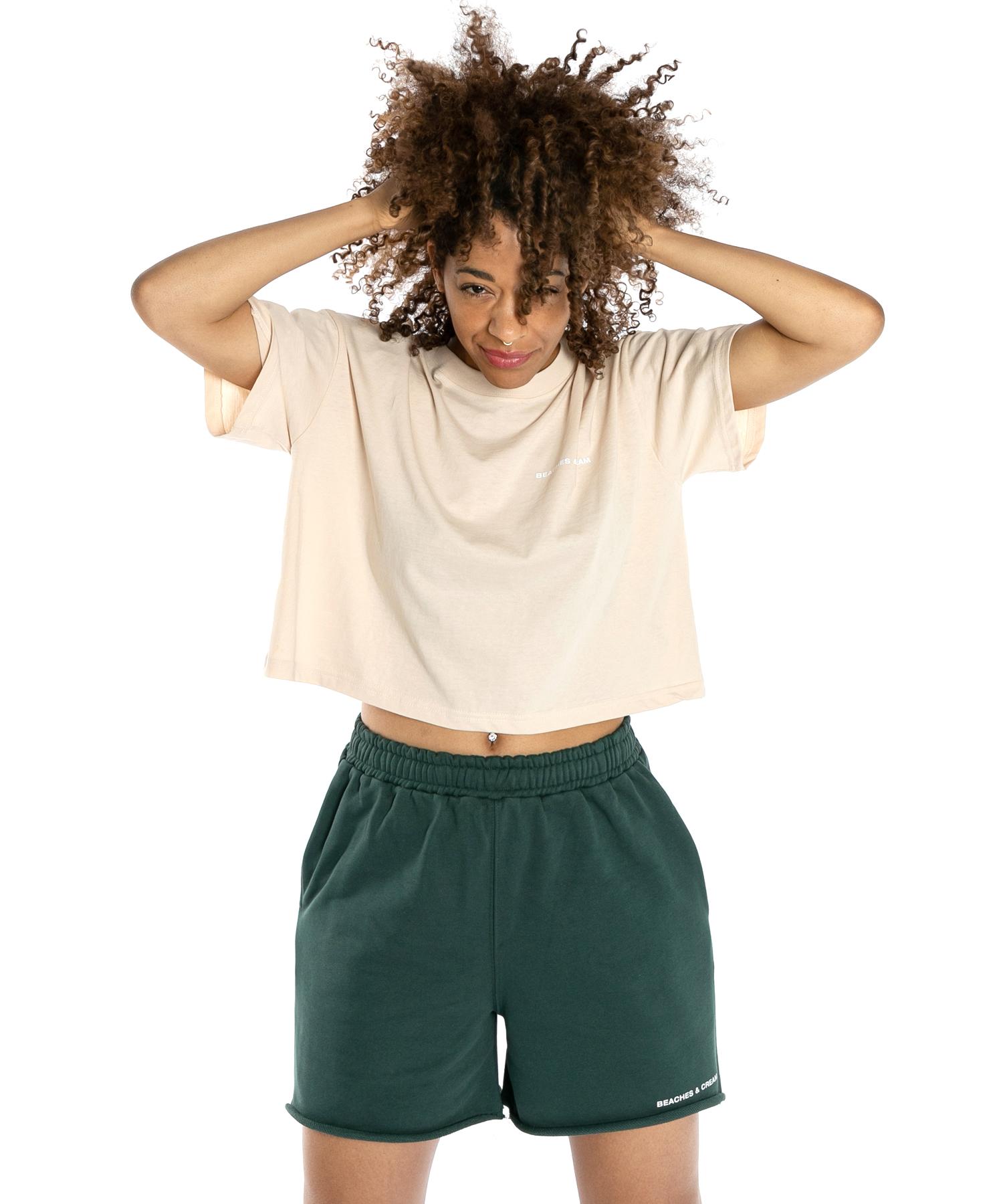 Bichiseuaenkeulim [Crop Fit]Simple Logo Short Sleeves-Sand Beige Sand Beige/Free