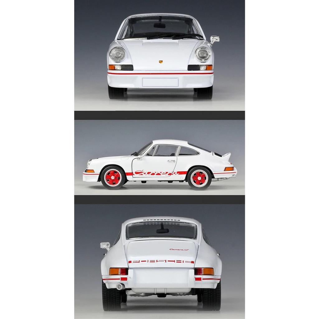 Welly 1/24 Porsche 911 Carrera RS 1973 Alloy Car Diecasts & Toy Vehicles Car Model Miniature Scale Model Car Toy for Children