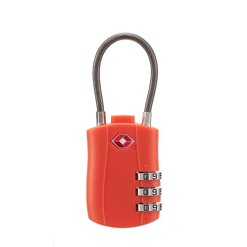 3-Digit TSA Approved Padlock for Luggage, Backpack, Drawer, and Storage