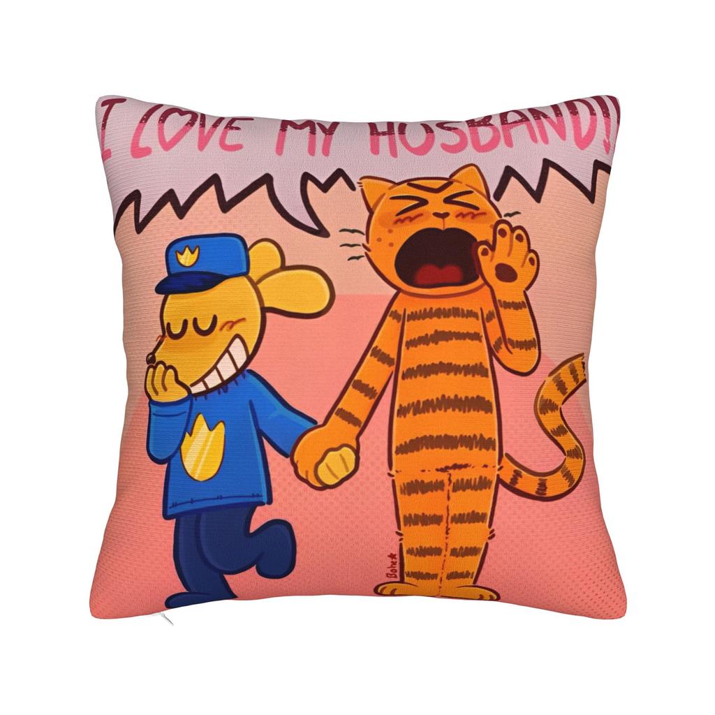 Dog Man Comic Pillow Cover Accessories Printing Cushion Cover Decor  Pillow Case Cover Seat Multiple Sizes