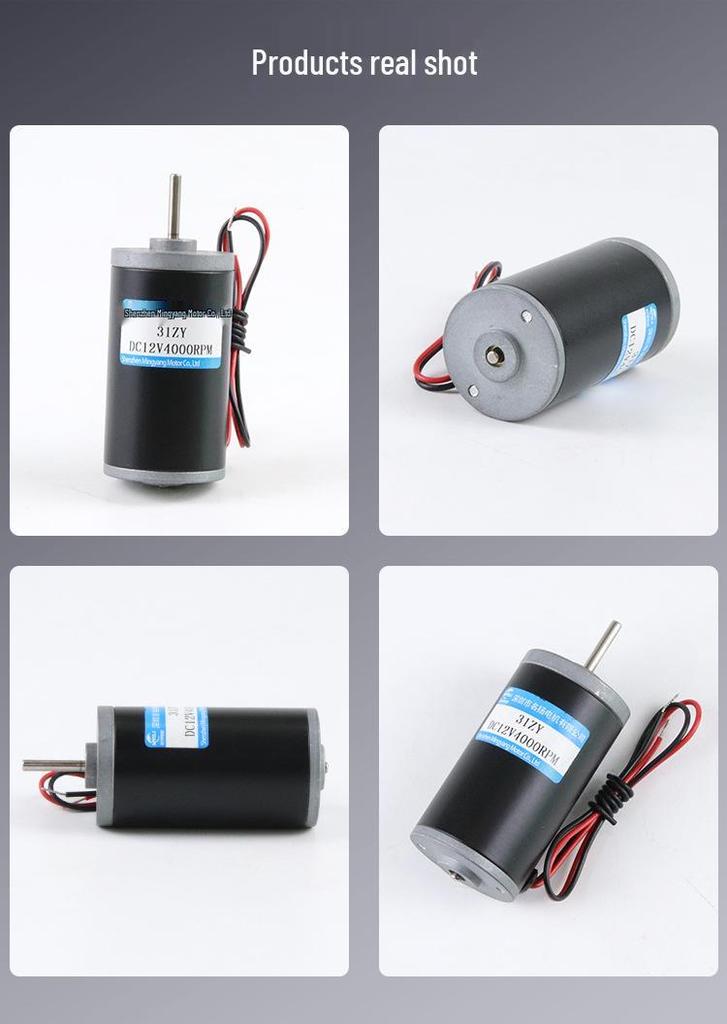 High-Power Brushed DC Motor 6V/12V/24V - 31ZY Micro Small Light Motor