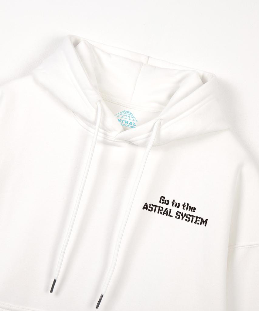 Astral System Oversized Wide Shoulder Hoodie_White