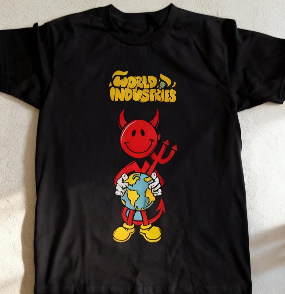 World Industries Skates World Hip Hop Black Unisex T-shirt Size S-5XL NWT S
