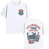 Rapper MGK Lost XX Americana Tour 2026 Spring Summer Graphic Printed TShirt Harajuku Fashion Casual Pure Cotton Streetwear