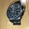Used Citizen Attesa AT8166-59E Black Titanium Eco-Drive Solar