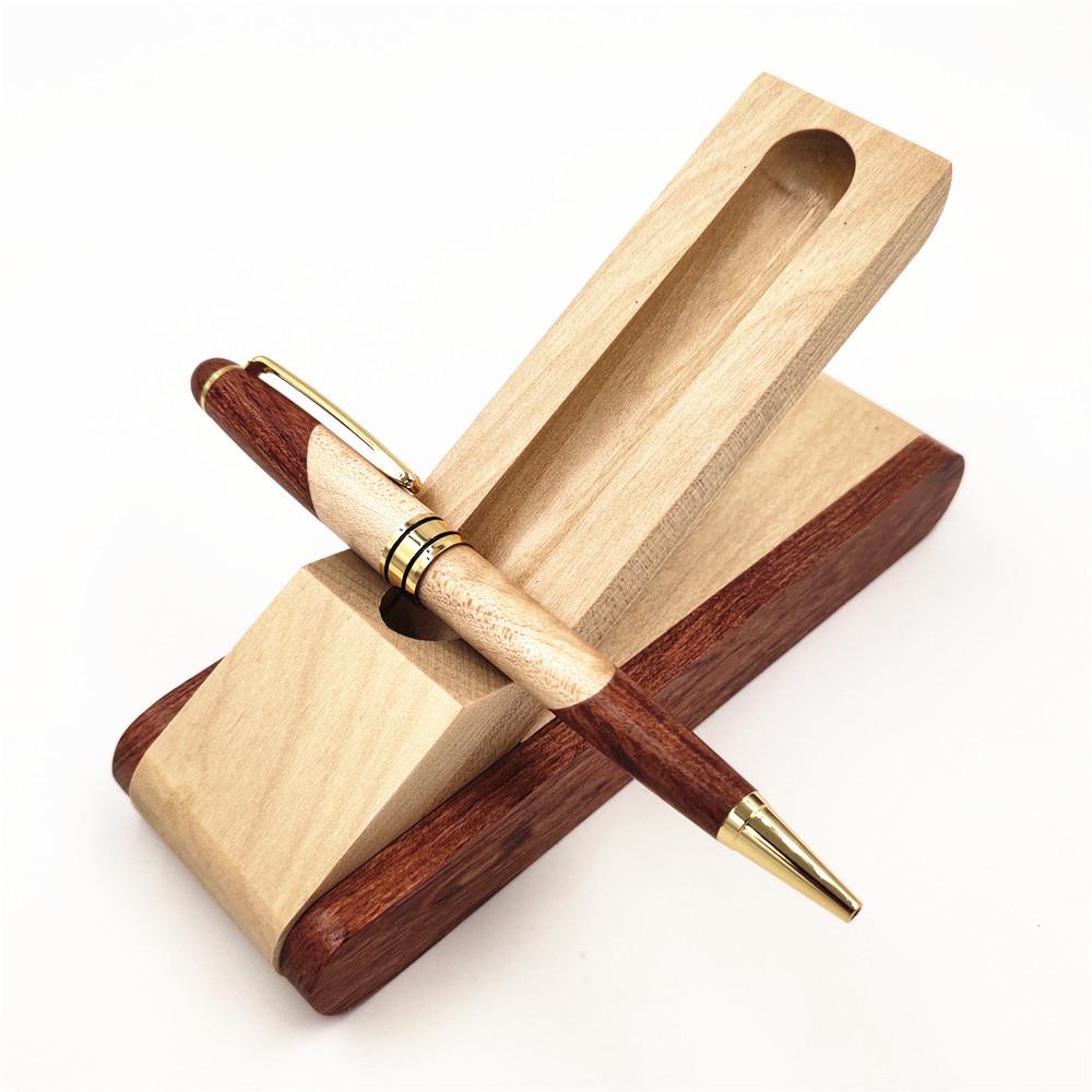 

High-Quality Custom Engraved Wooden Ballpoint Pen Set Bullet 1.0 чёрный