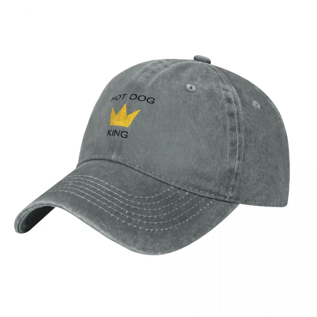 Hot Dog King Funny Gift Baseball Cap Designer Cap New In The Hat Golf Wear Horse Hat Unisexs Caps Womens