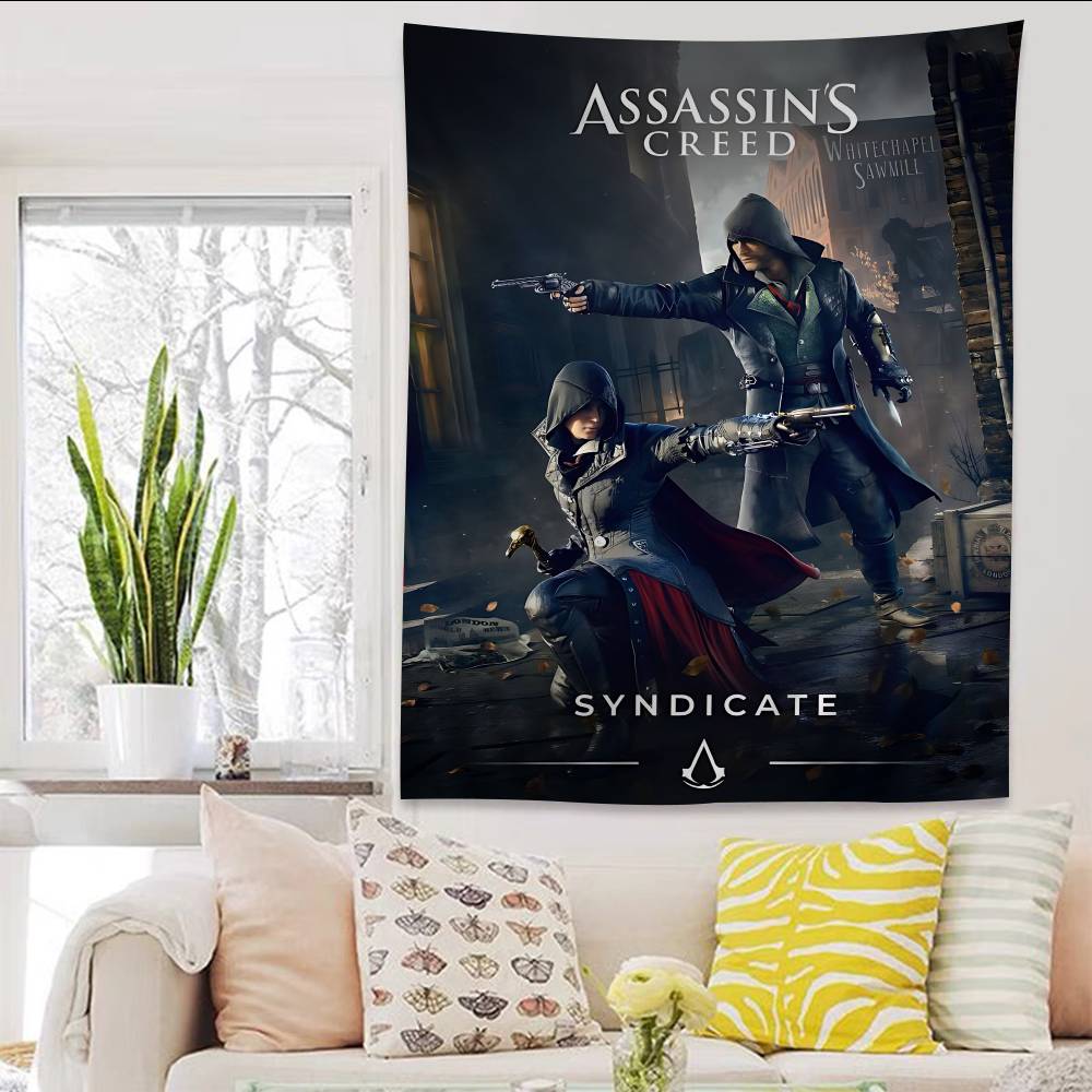 Game Classic AAssassins Cool CCreed Anime Tapestry Hanging Tarot Hippie Wall Rugs Dorm Home Decor