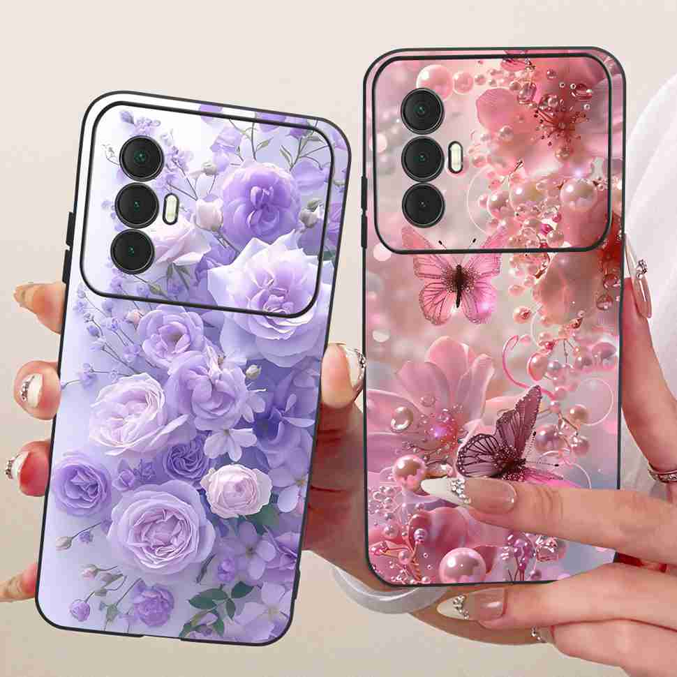 For Tecno Spark 8 Pro KG8 Casing Lovely Cartoon Protection Phone Case For Tecno Spark 8 Spark8 KG6 Soft TPU Silicon Cover