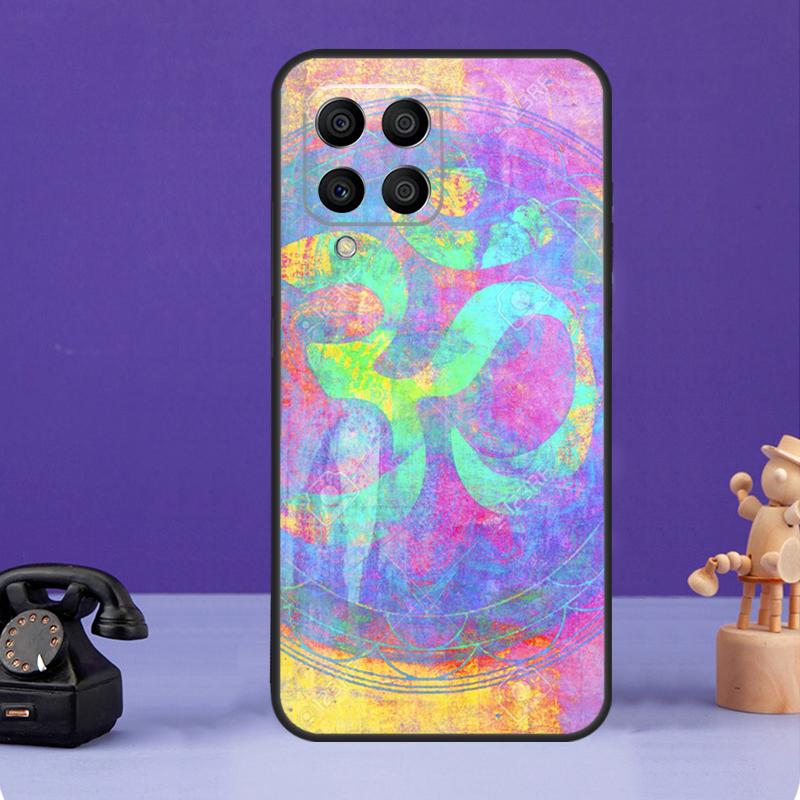 Yoga Om Namaste Mandala Design Case For Samsung Galaxy M34 M13 M53 M51 M31 M11 M14 M54 M12 M32 M52 M16 M36 M56 M15 M35 M55