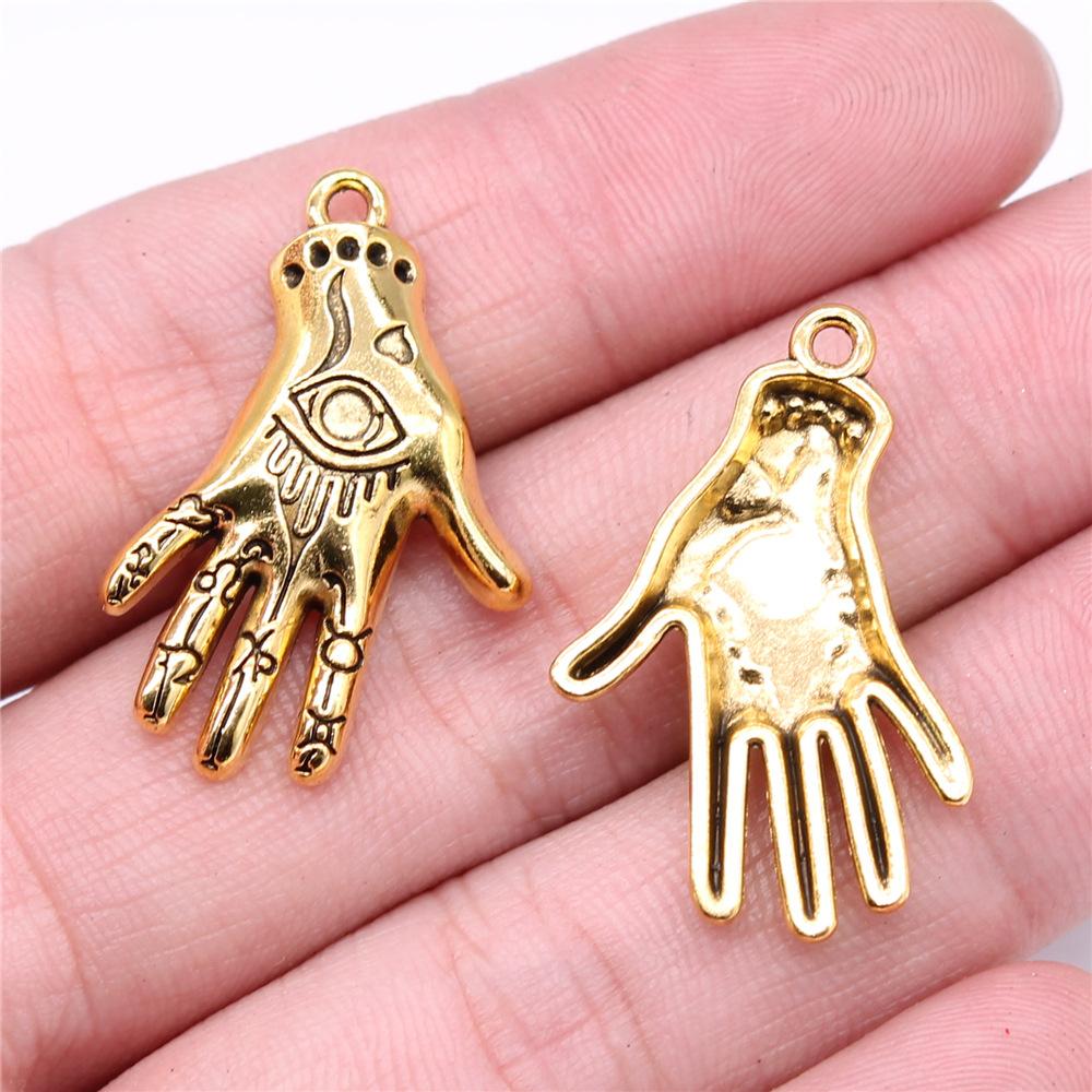 10pcs Palm Hand Charms DIY Handmade Jewelry Making Accessories DIY Handmade Craft