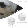Federa Quadrata Siberian Husky Poliestere Lino Velluto Fantasia Zip Federa Decorativa Copricuscino per Stanza
