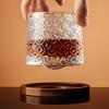 Tumbler Whiskyglas mit Boden Kristall Whiskygläser Retro Drehbar Rotierend Wein Brandy Glas Tasse Trinkgeschirr für Bar Zuhause