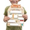 Personalized Back To School Sign Xyloid Natural Material for First Day Photo Prop