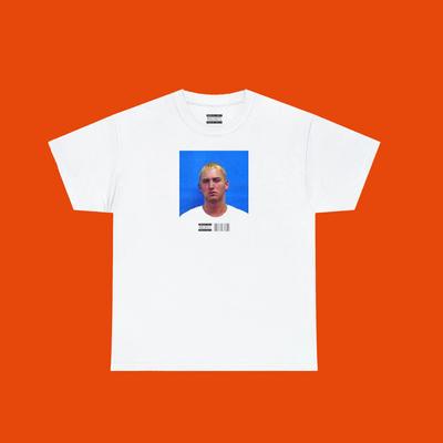Eminem Mugshot Tshirt Celebrity Y2k Fashion Inspired Hip Hop T Shirt