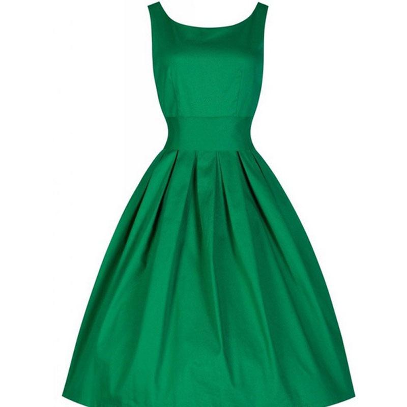Elegant Vintage Women 1950s Sleeveless Cocktail Dress For Timeless Evening Parties