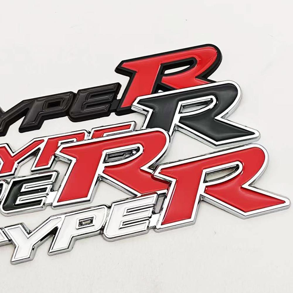 3D Metal Type-R Car Rear Trunk Emblem Badge Sticker For  Honda TYPE R Car Styling Accessories DO1