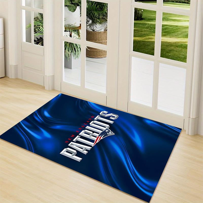 Patriots Team Logo Artwork Carpet Rug Soft Washable Anti Slip Home Living Room Sofa Mats Personalized Christmas Rug