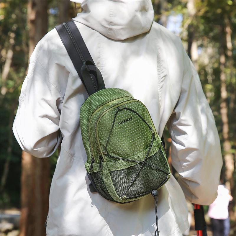 Multifunctional Chest Bag Men's Outdoor Small Backpack Lightweight Sports Crossbody Bag