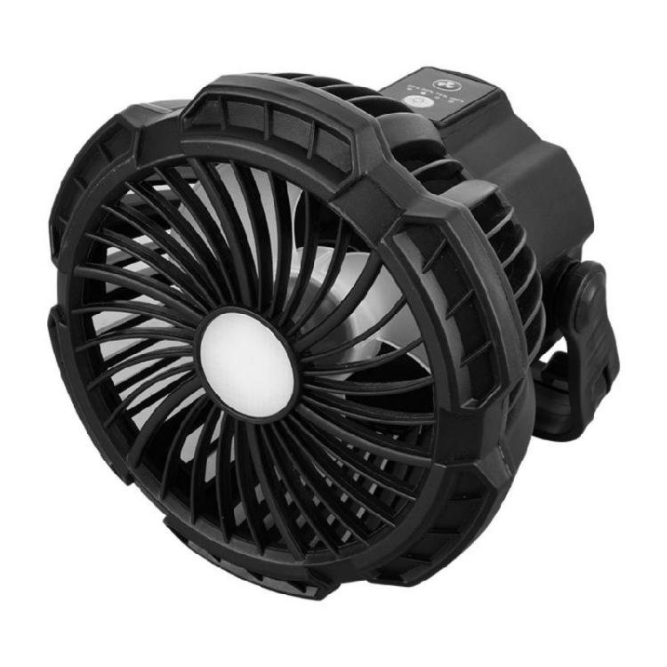 Light weight Camping Fan With LED Light Outdoor Compacts LED Tent Fan Light for Family Gatherings чёрный