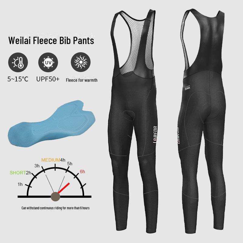 Lampada Men's Fleece-Lined Cycling Trousers for Autumn/Winter