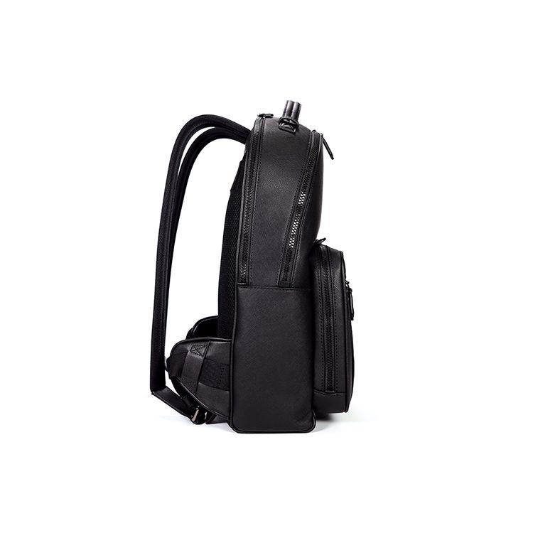 Bally Classic Color Block Striped Business Commuter Zipper Backpack Men Backpack Black 6238747