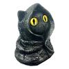 Mysterious Hooded Cats Figurines Black Cats Statue Sculpture Halloween Party Decorations Desktop Ornament Home Office