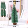 5pcs Mini Christmas Trees Green Tower Pine Cedar Desktop Artificial Christmas Tree for Xmas Party DIY Home Decors 10/15/20/25cm