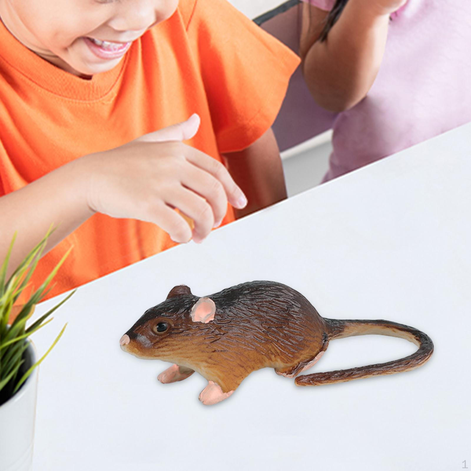 

Mice Toy Model Fake Rat Collectibles Animals Figures Toys Simulation for Festivals Kindergarten Style B