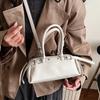 Elegant PU Handbag for Women Classic Barrel Shape Design with Dual Handles and Adjustable Shoulder Strap