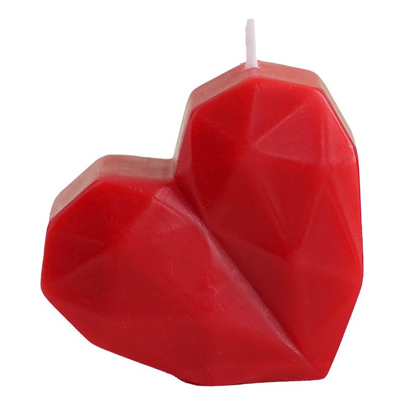 Custom Heart-Shaped Scented Valentine's Candle Gift
