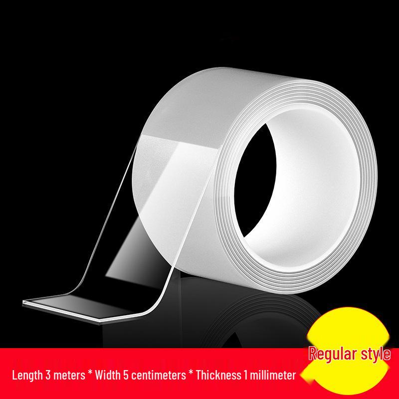 Ultra-Thin Transparent Nano Tape - High Viscosity, Strong Waterproof, Double-Sided, No-Trace Wall Fixation.