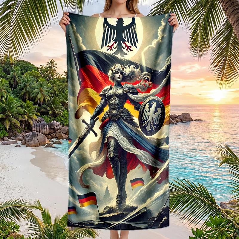 German Fashion Beach Towel: Ideal for Summer Adventures Soft, absorbent and quick drying suitable for swimming and bathing