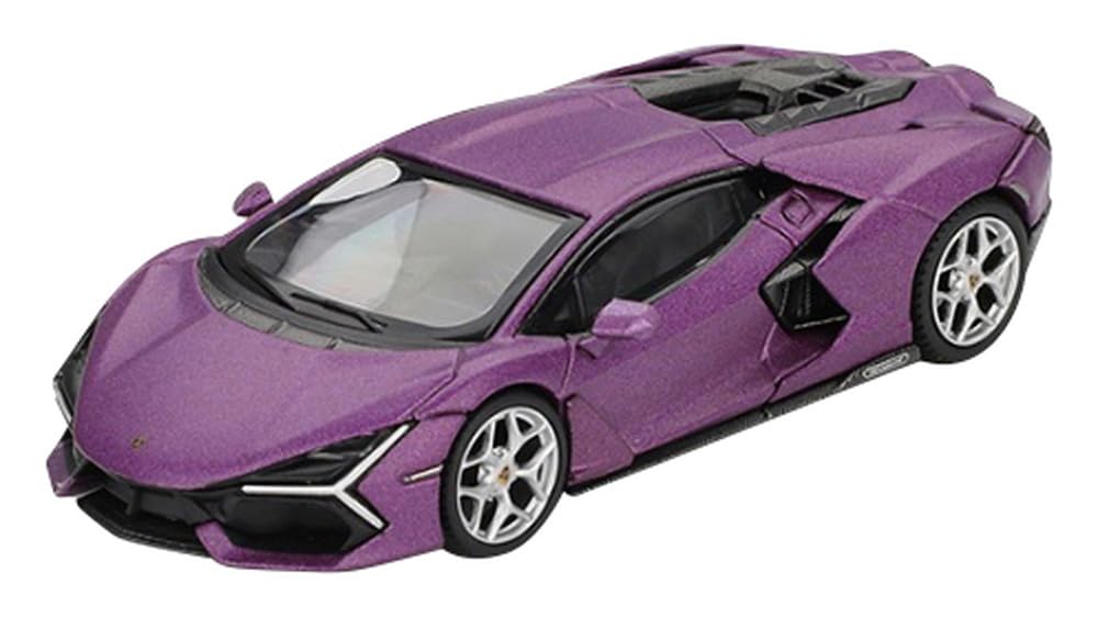 Sunrich MINI GT Lamborghini Reverto Viola 30-й Матовый Модель 1/64 (фиолетовый) (Левый руль) MGT01121-L