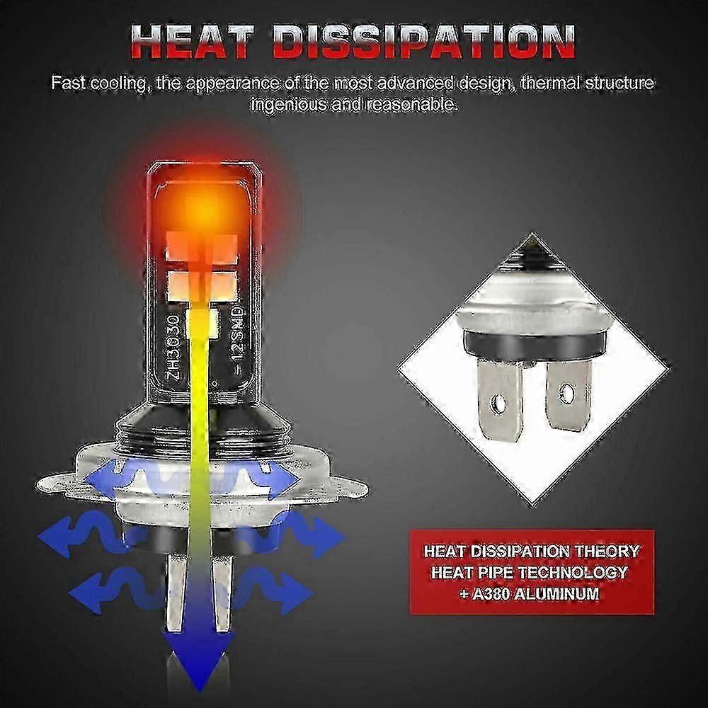 4x H7 Super Bright 60000lm 120w Led Headlight Bulb Kit High Low Beam 6000k White