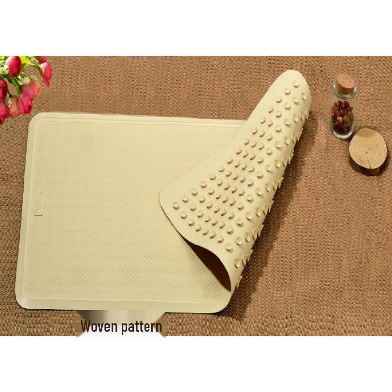 European-Style Anti-Slip Rubber Bathroom Mat for Hotels and Guesthouses