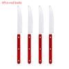 304 Stainless Steel Tableware 4 Pcs Set, Household Knife Fork Dessert Spoon, Restaurant Cutlery Sets with Stylish Designs