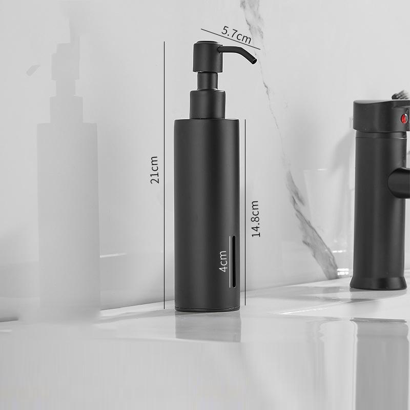 304 Stainless Steel Soap Dispenser Black Shower Shampoo Bottle Hotel Wall Hanging Press Hand Sanitizer Bottle
