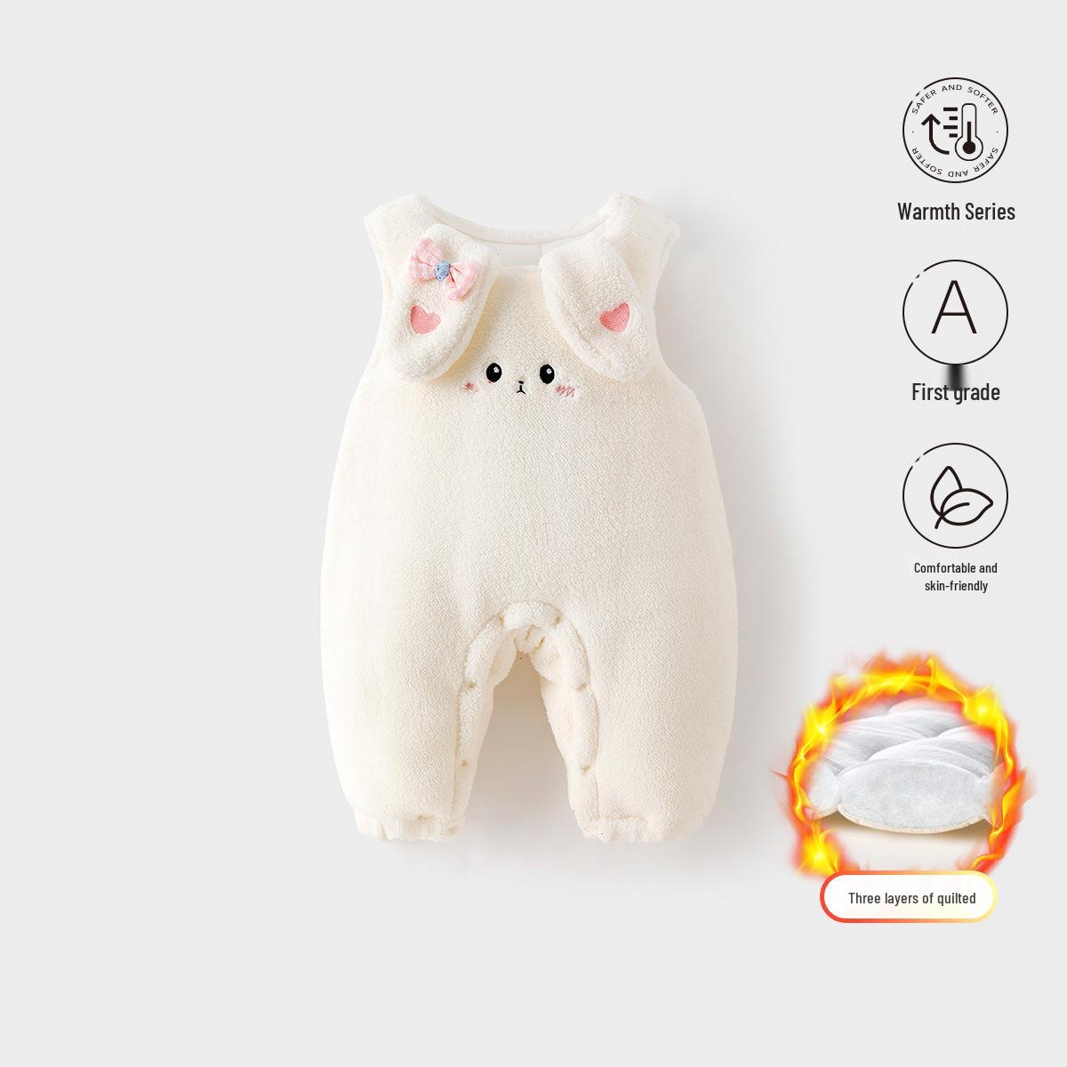 

Warm Baby Carrier One-Piece Cotton Pants for Newborns - Spring, Autumn, Winter 110 CM