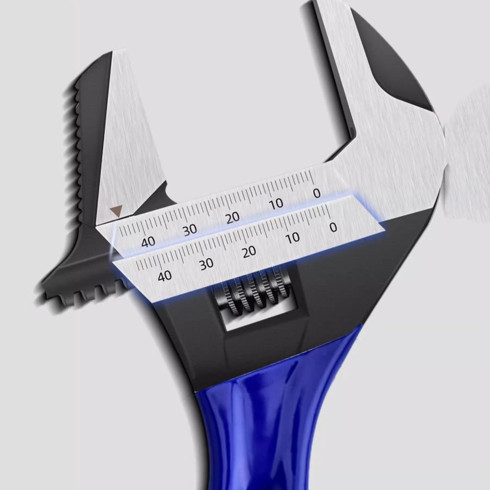 Large Opening Adjustable Wrench Ergonomic Design Large Opening Wrench Bathroom Wrench  Workshop