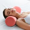 Ergonomic cylindrical lumbar pillow, soft support for neck, back, and legs, portable, includes 1 pillow, suitable for office, travel, and home use