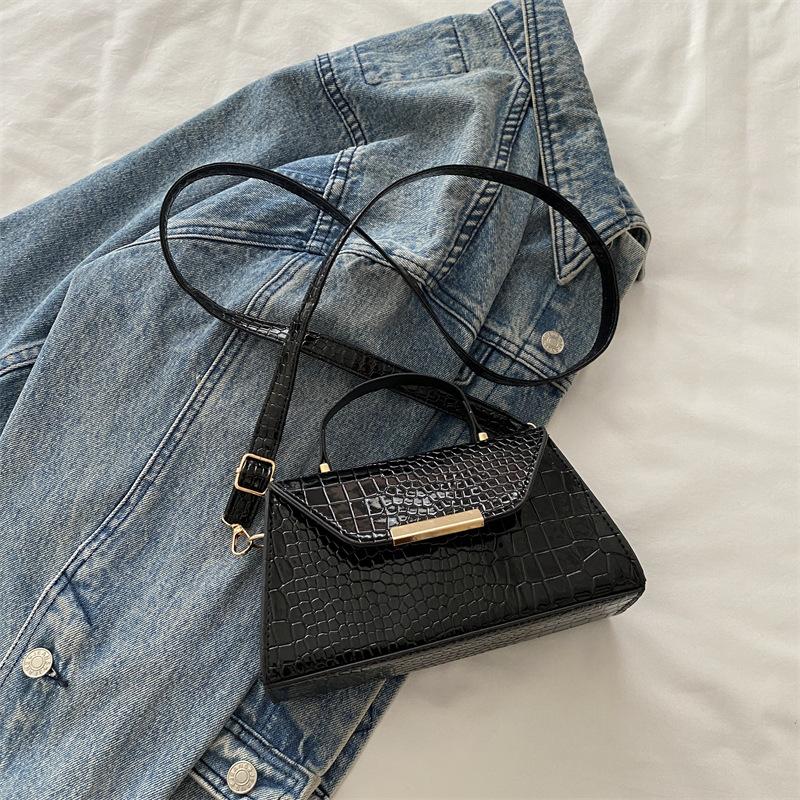 Crocodile Pattern Bag Women's 2025 New Fashion Texture Simple Design Women's Shoulder Bag