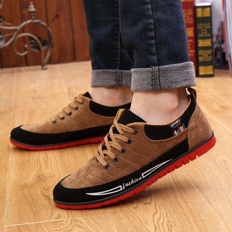 New Fashion Men Sneakers Casual Frosted Leather Running Shoes With Stylish Design And Comfortable Fit