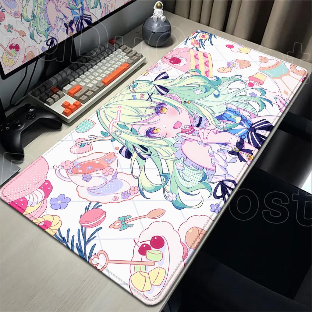 Hololive Ceres Fauna Laptop Keyboard Mats HD Printing Computer Anime Extended Table Carpet Gamer Mouse Pad PC Rubber Accessories