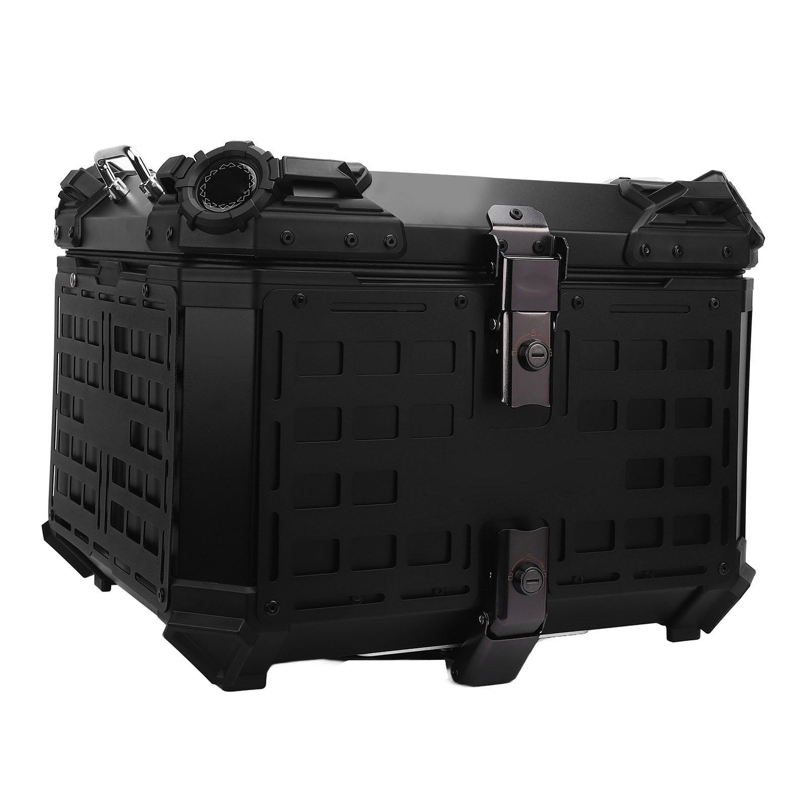 Мотоциклетный задний кофр из алюминиевого сплава 55 л с замком против кражи, быстросъемный, водонепроницаемый, универсальный