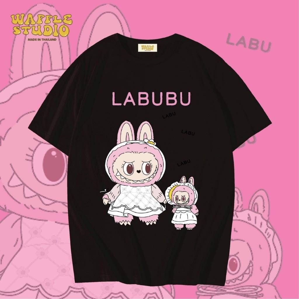 

Labubu T-shirt children and adults short-sleeved printed round neck top S