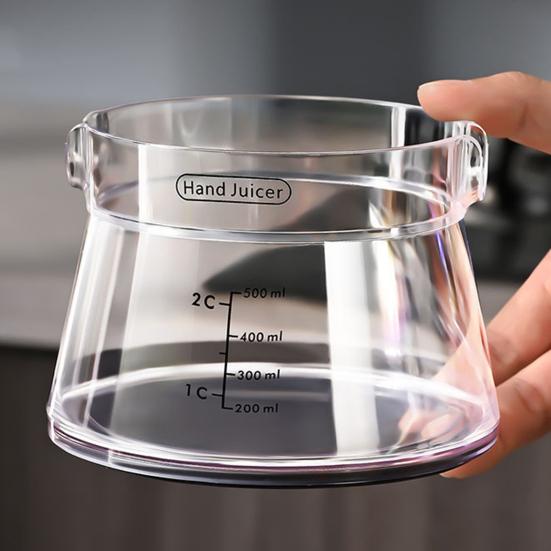 Manual Citrus Juicer with Reamer Heavy-Duty Orange Lemon Squeezer for Fresh Juice Dishwasher Safe Portable Citrus Juicer Tool for Home Kitchen