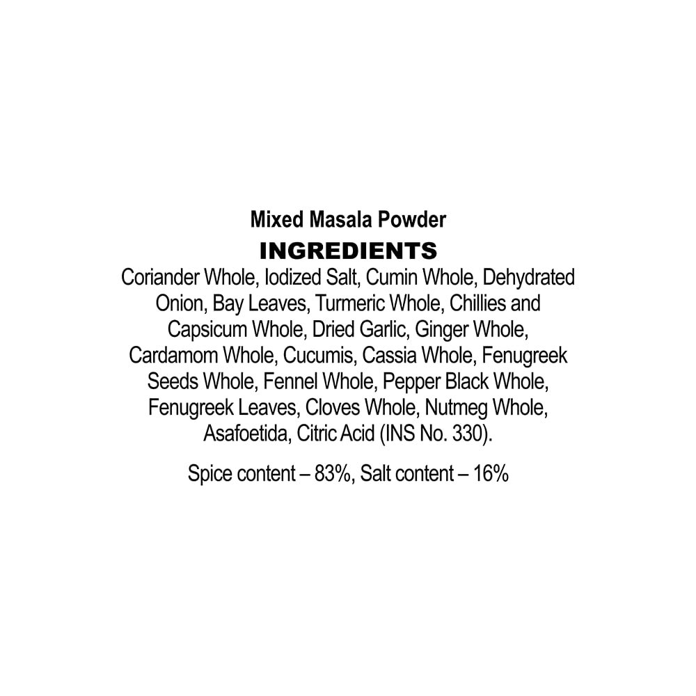 Catch Sabzi Masala 100g Pack – Authentic Indian Spice Blend for Vegetables and Curries