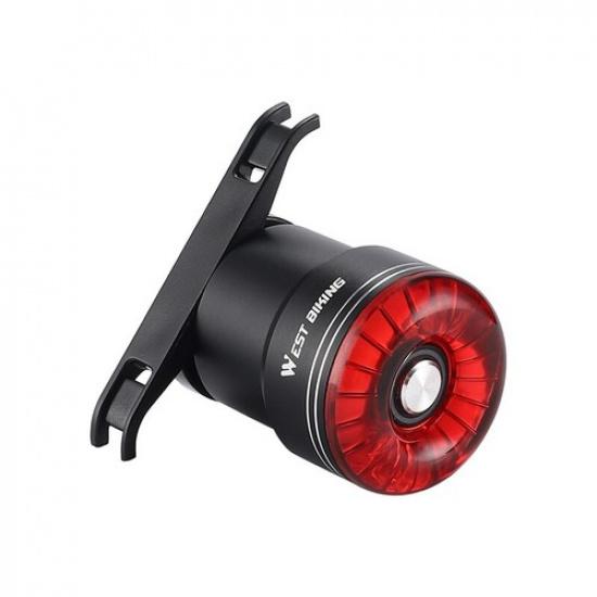 WEST BIKING Waterproof Bicycle Light Brake Sensor Smart Cycling Bike Tail Light